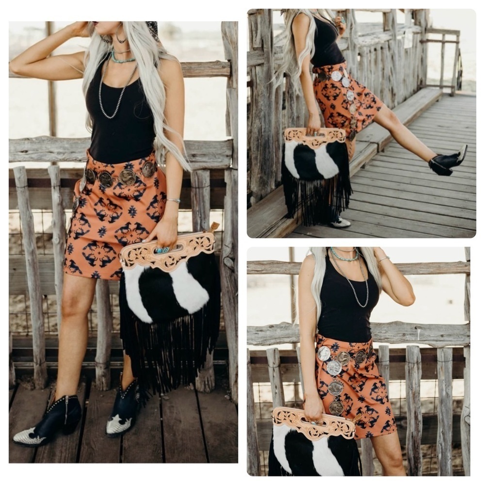 Home Folk Women’s Horse Lover Mini Skirt